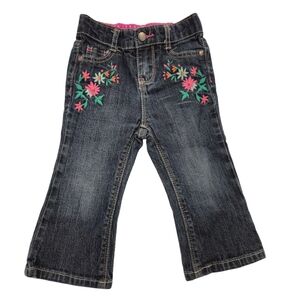 OshKosh floral embroidered jeans 18m